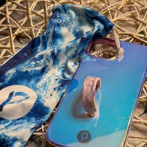 PopSocket Iridescent Blue and Purple Phone Case